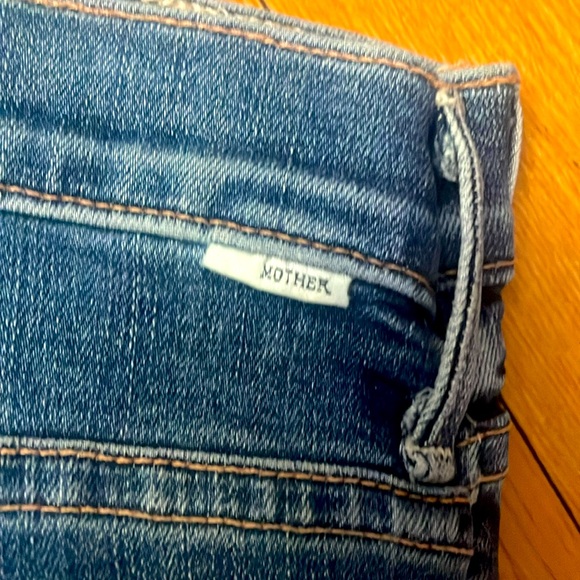 Mother The Insider Crop Step Chew Wash Dancing On Coals 32 distressed raw hem - Picture 5 of 8